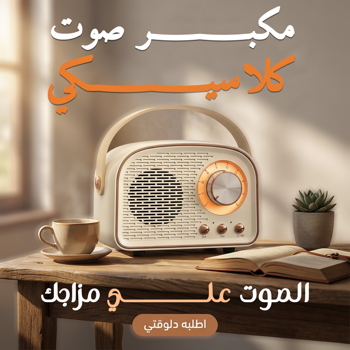 " مكبر صوت صغير محمول كلاسيكي"