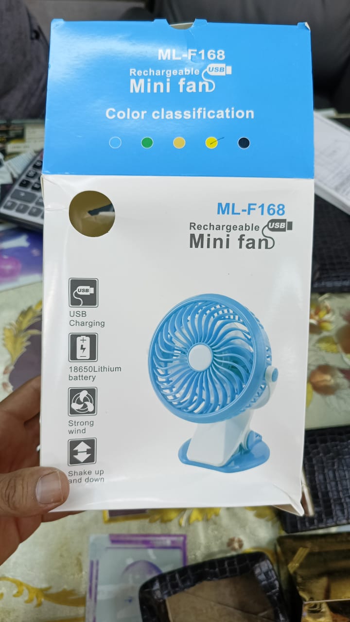 • مروحة مشبك USB