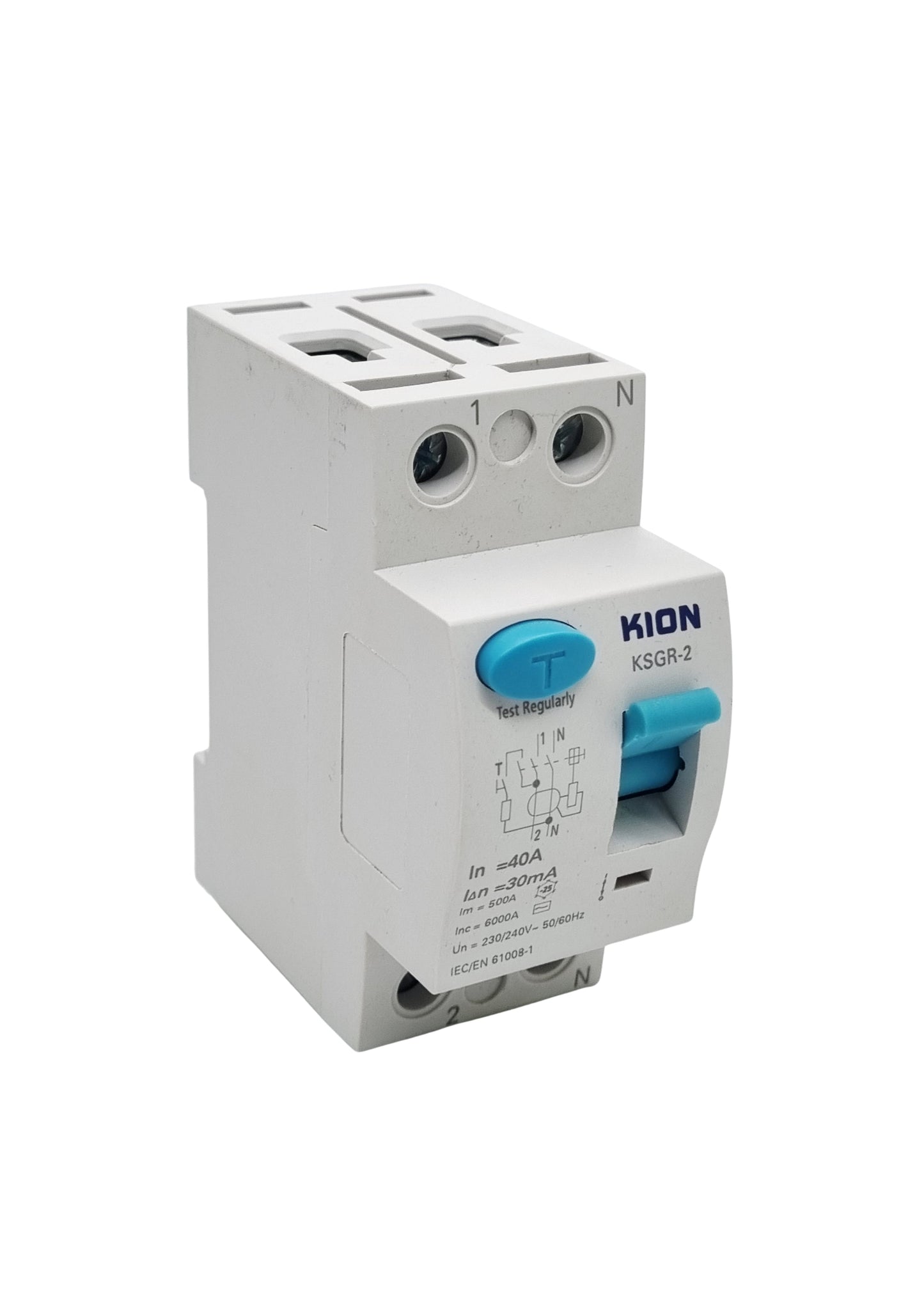 Dual 40 Amp 6kA Earth Leakage Circuit Breaker