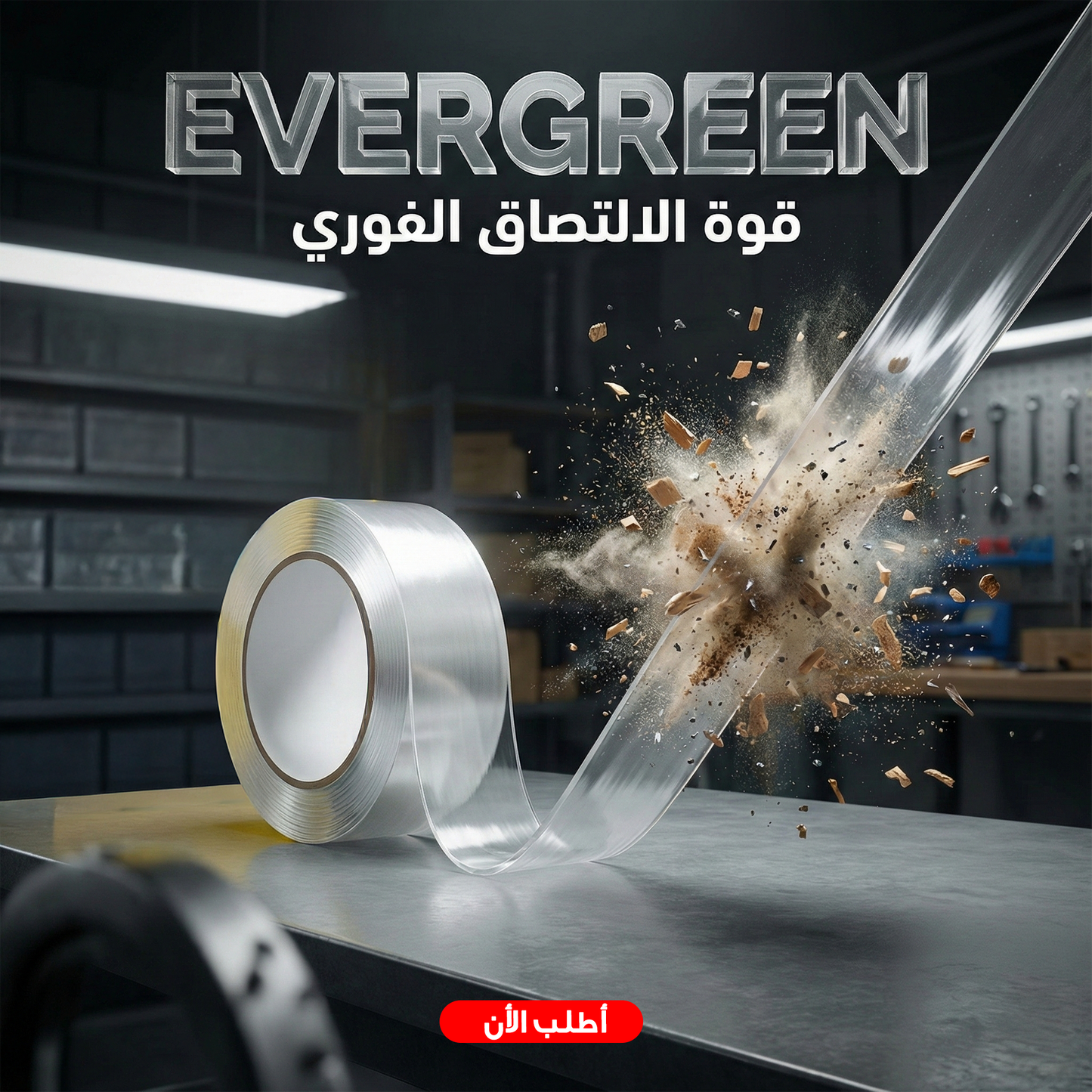 شريط لاصق دابل فيس (٣ متر)