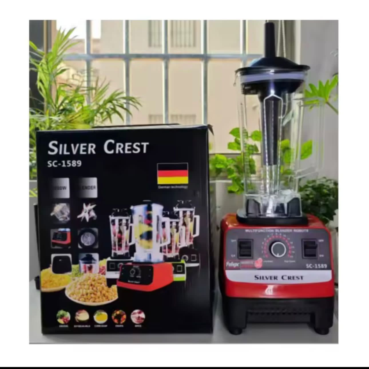 عرض Silver Crest خلاط و مطحنة 7500 وات مع مفرمة اللحوم الكهربائية ستانليس 5 لتر1000 وات