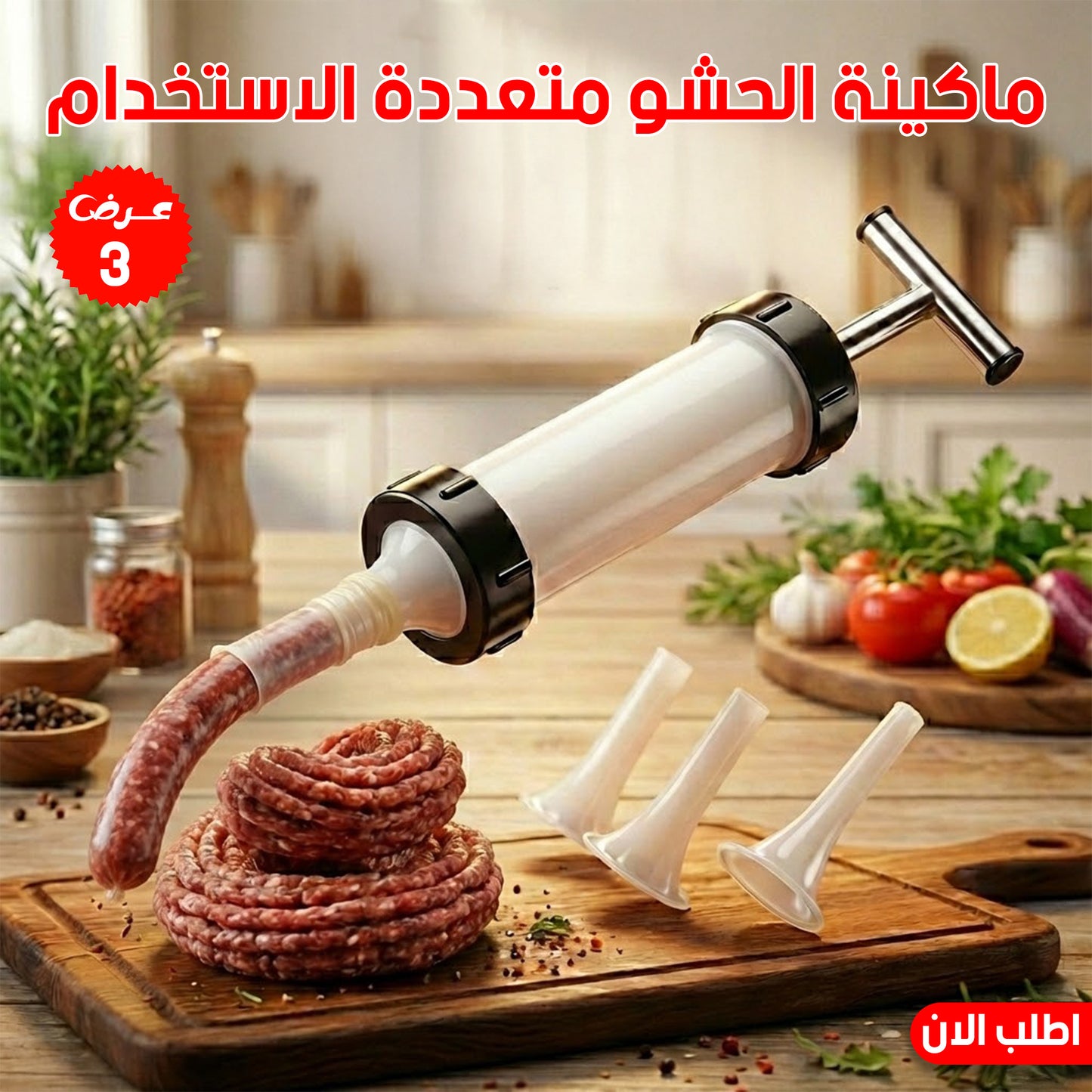 عرض 3 قطع ماكينة الحشو متعددة الاستخدام