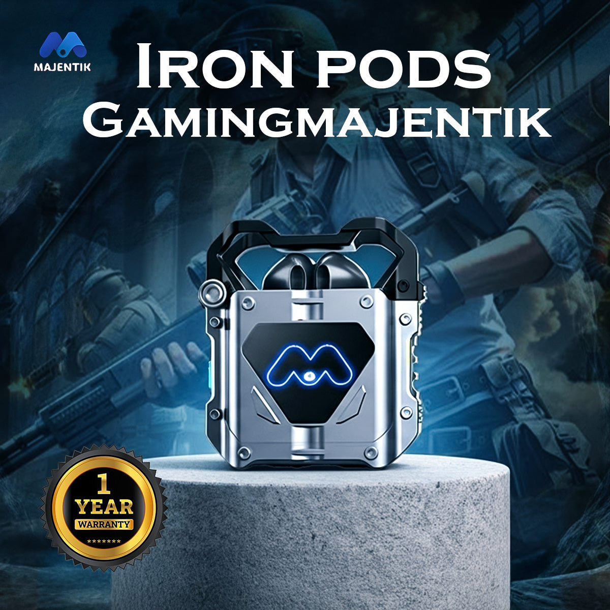 " سماعة جيمنج ايرون - Iron pods"