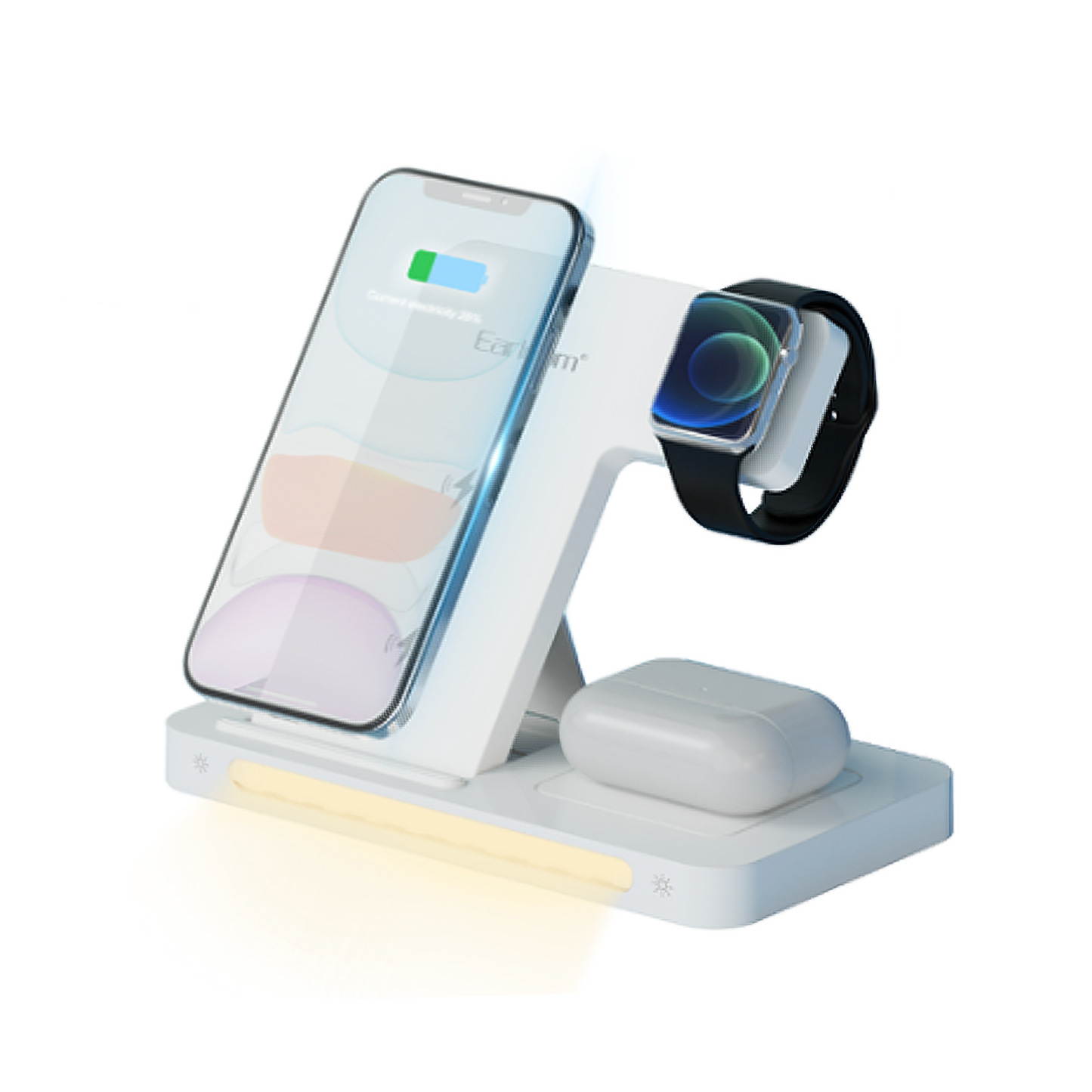 • Earldom 3 IN 1 Foldable wireless stand charge 15W