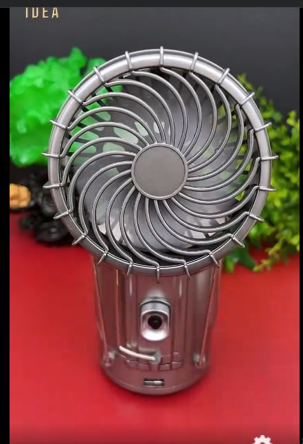 • Flashlight, fan, and power bank 3-in-1
