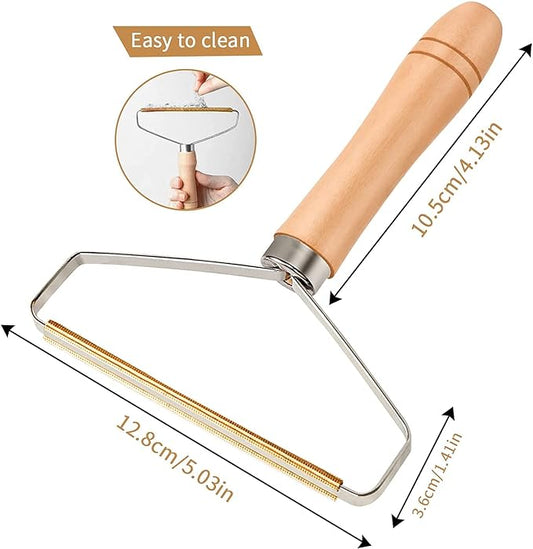 • Two-piece lint remover