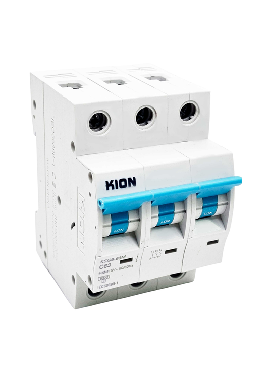 63 Amp Triple Circuit Breaker 6kA