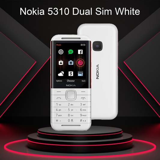 • هاتف Nokia 5310 ثنائي الشريحة باللون الأبيض