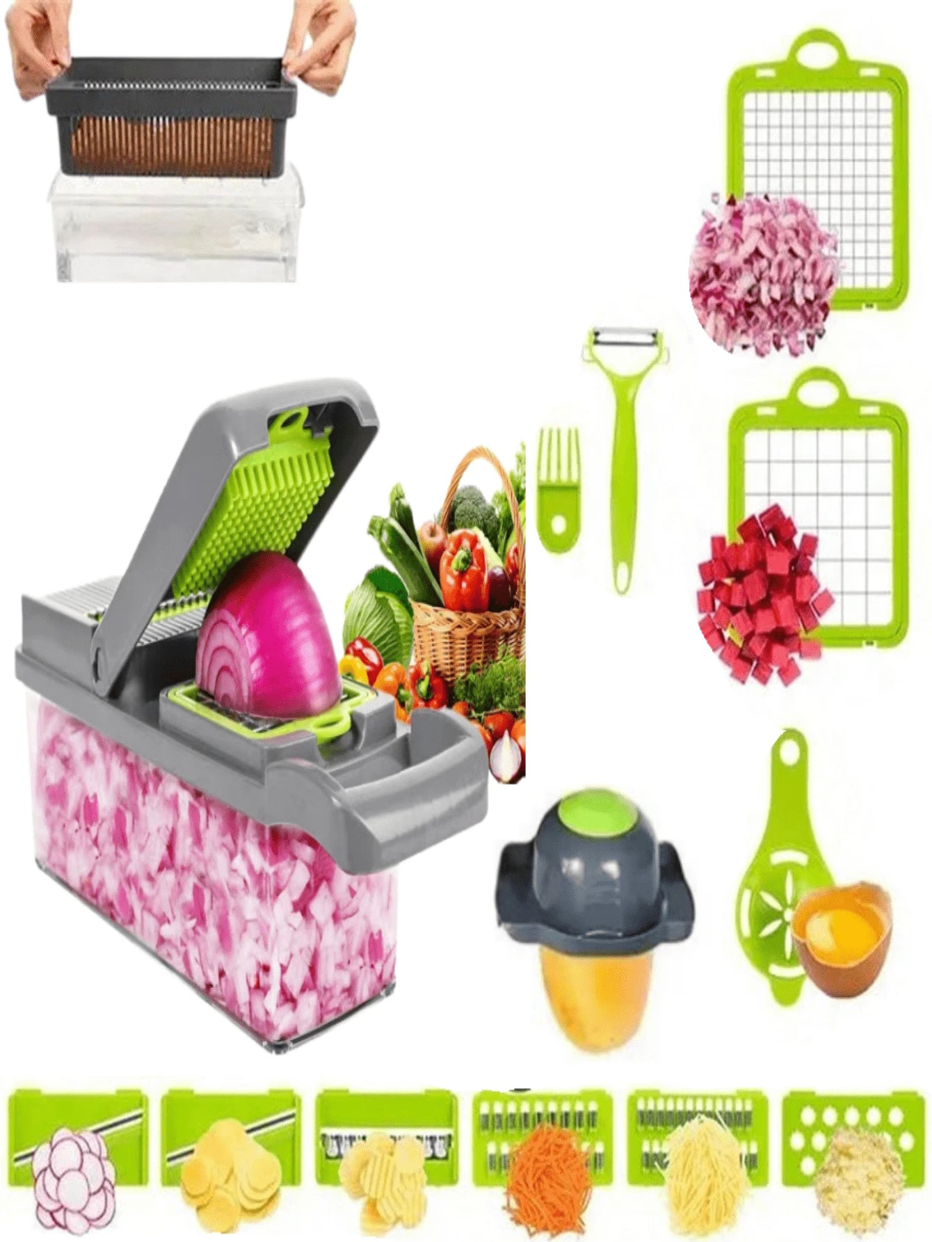 • قطاعة Veggie Slicer الحديثة
