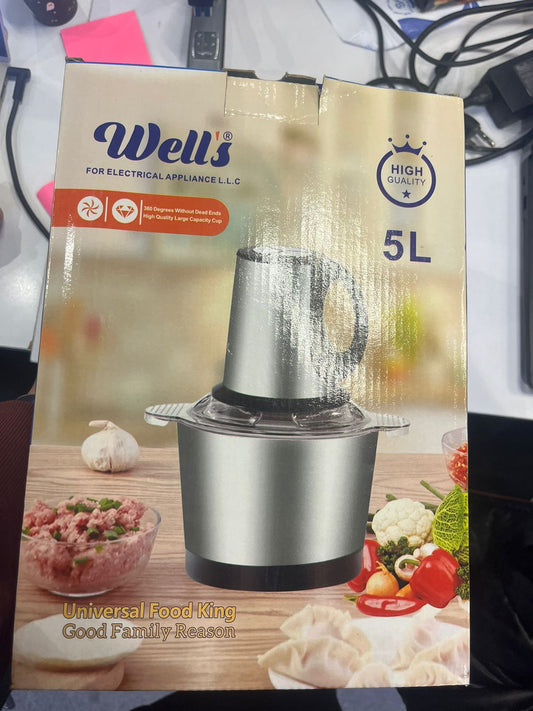 • مفرمة اللحوم الكهربائية Well's  5 لتر