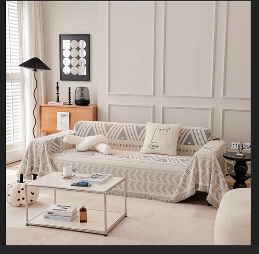 3-Piece Chanel Grey Summer Bedspread Set