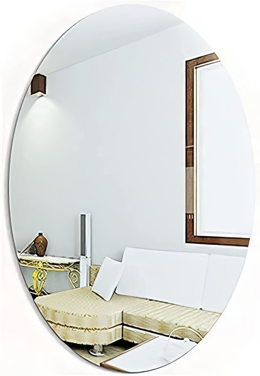 • Large Oval Mirror Sticker