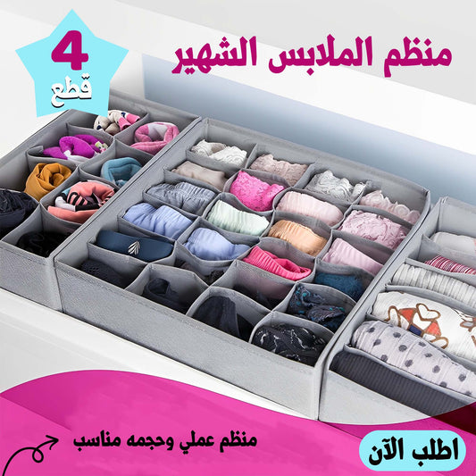 Popular 4-piece clothing organizer