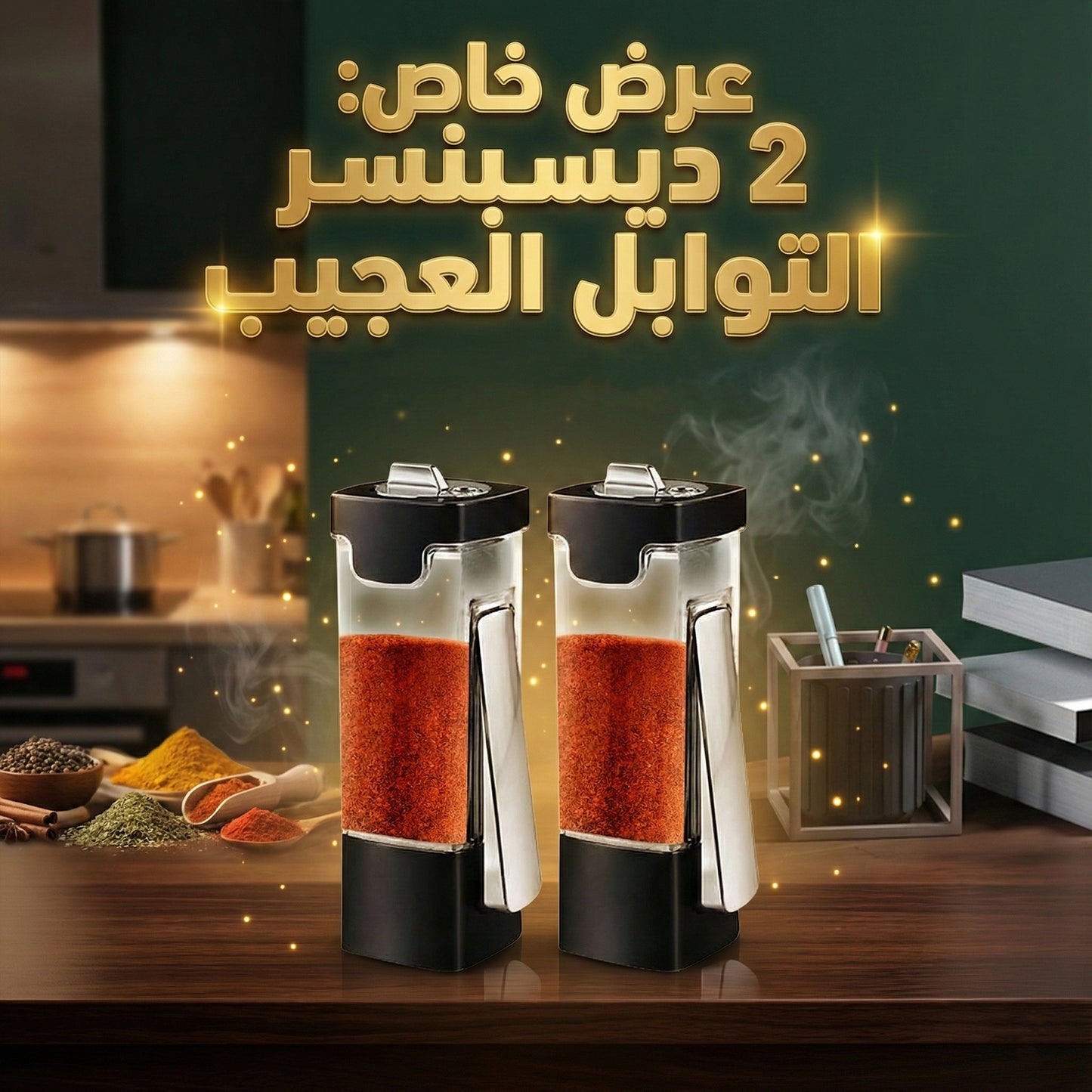 • عرض 2 ديسبنسر التوابل العجيب
