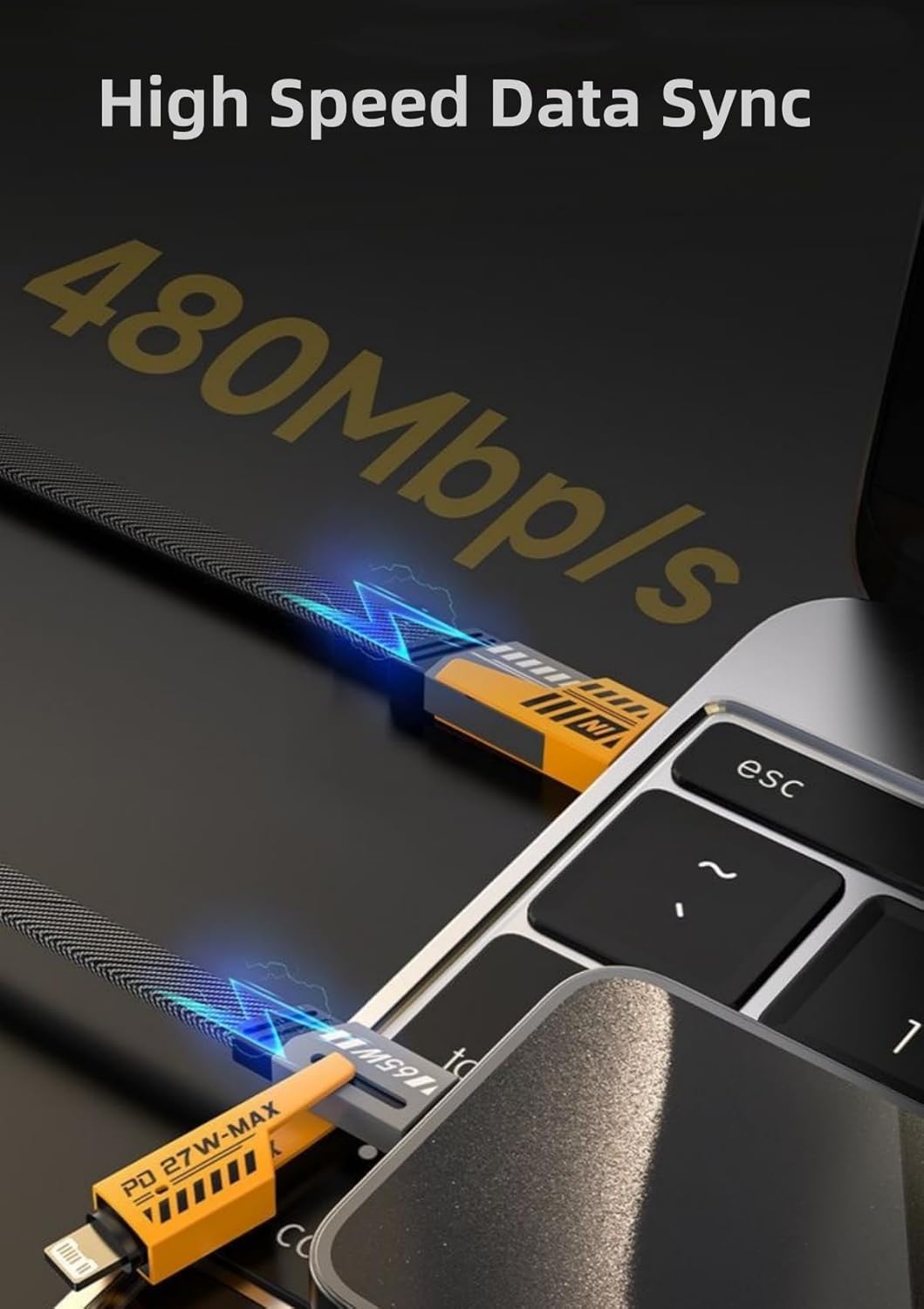 عرض Anker Power Port Nano-20W + كابل شاحن USB متعدد 15 سم، شحن سريع 3 في 1 (Lightning, Type-C & Micro USB)
