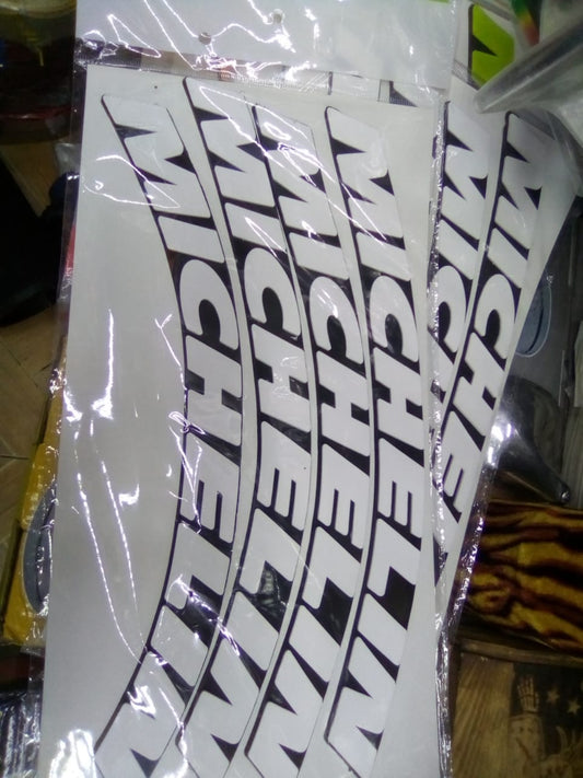 • Rubber tire sticker