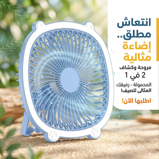 • Modern 2-in-1 Fan with Light